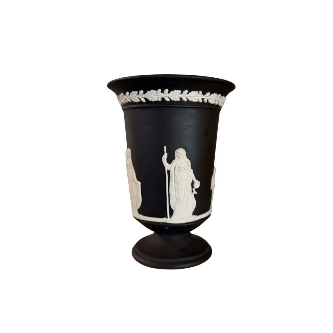 Antique Wedgewood Black Vase