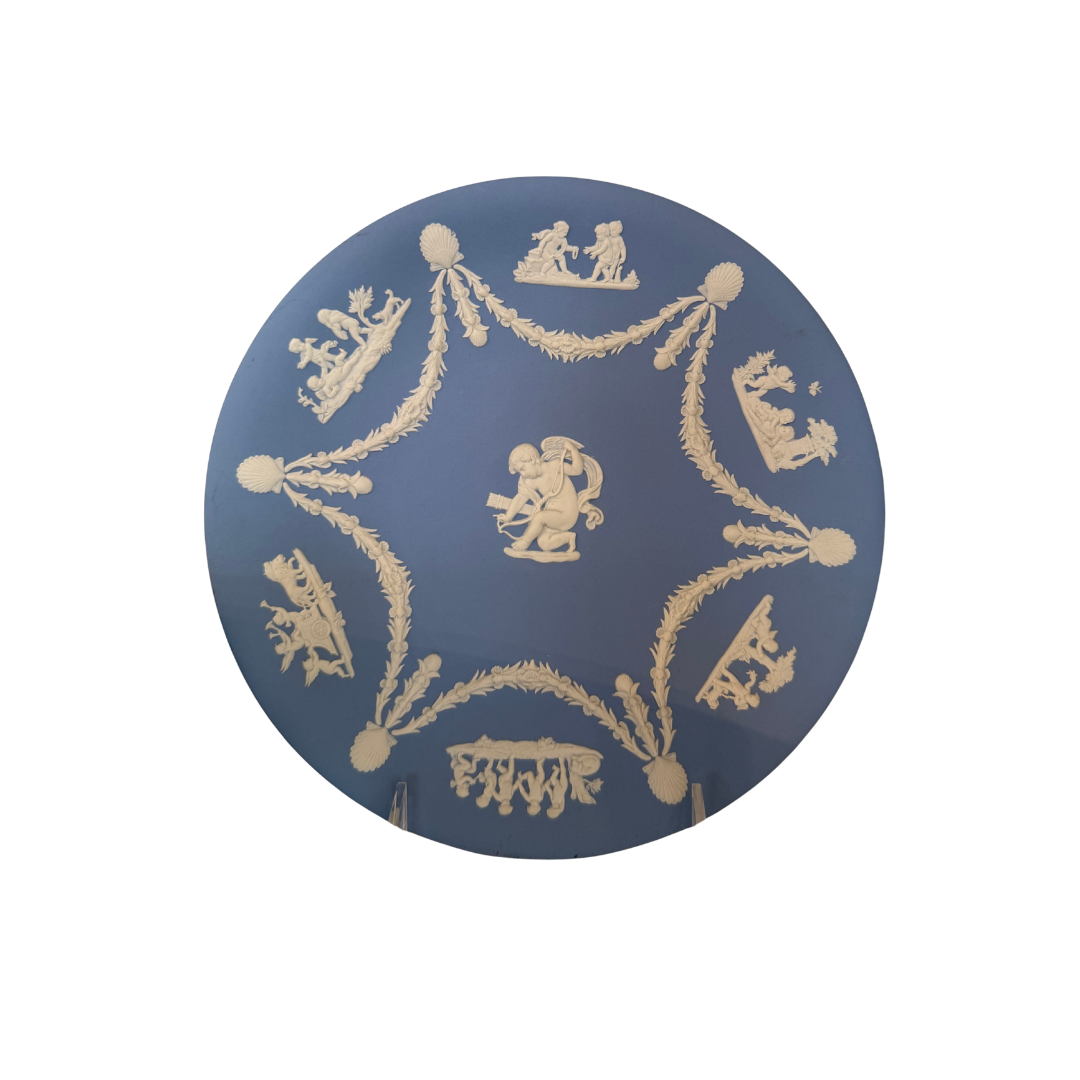 Wedgewood Blue Cupid Plate