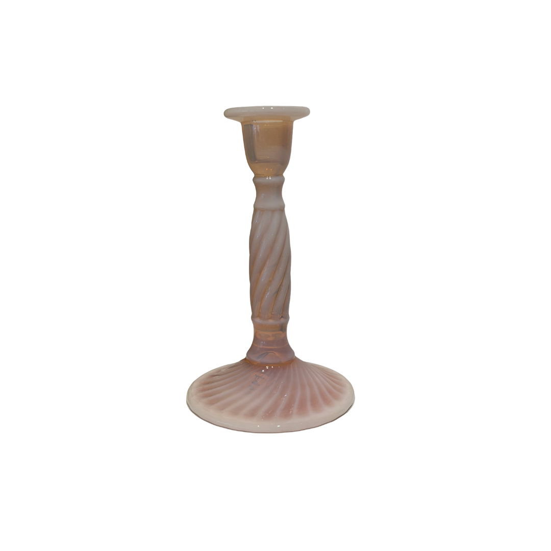 Duncan Miller Tall Spiral Flute Candlesticks