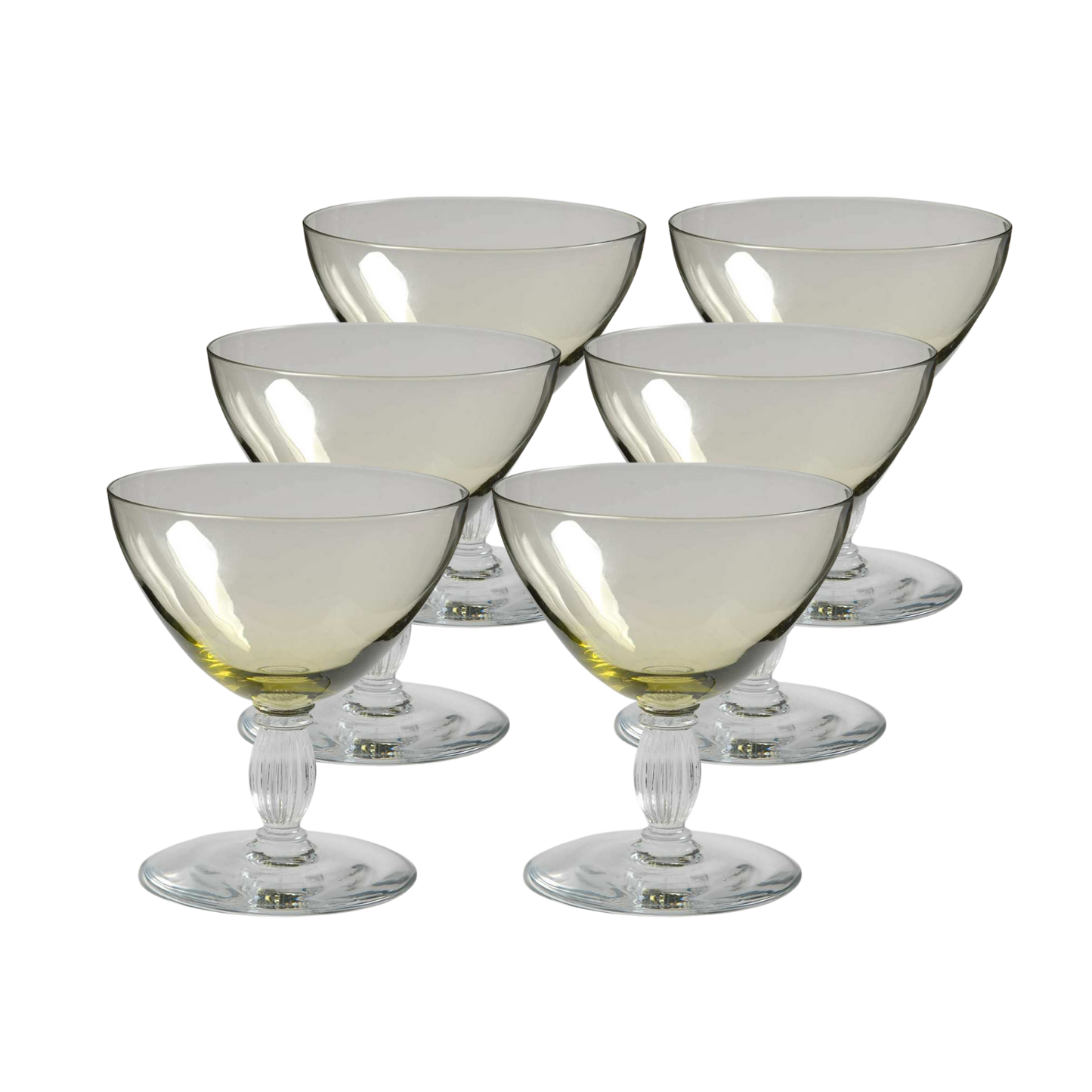 Bryce Yellow Coupes - set of 6