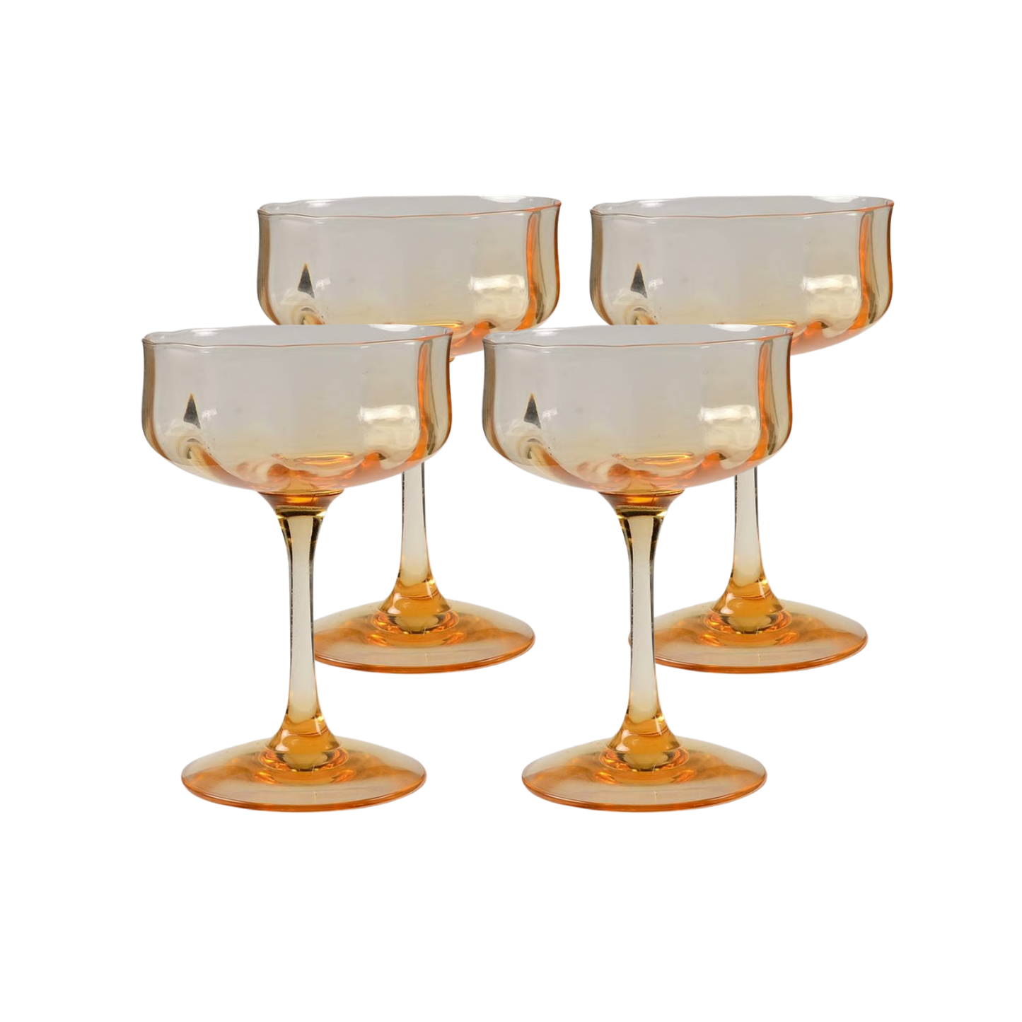 Tiffin Jubliation Coupe - Yellow - Set of 4