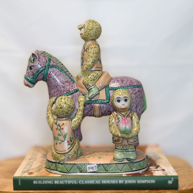 Monkeys on Purple Horse