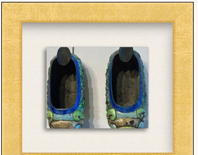 Slipper Ash Trays Framed