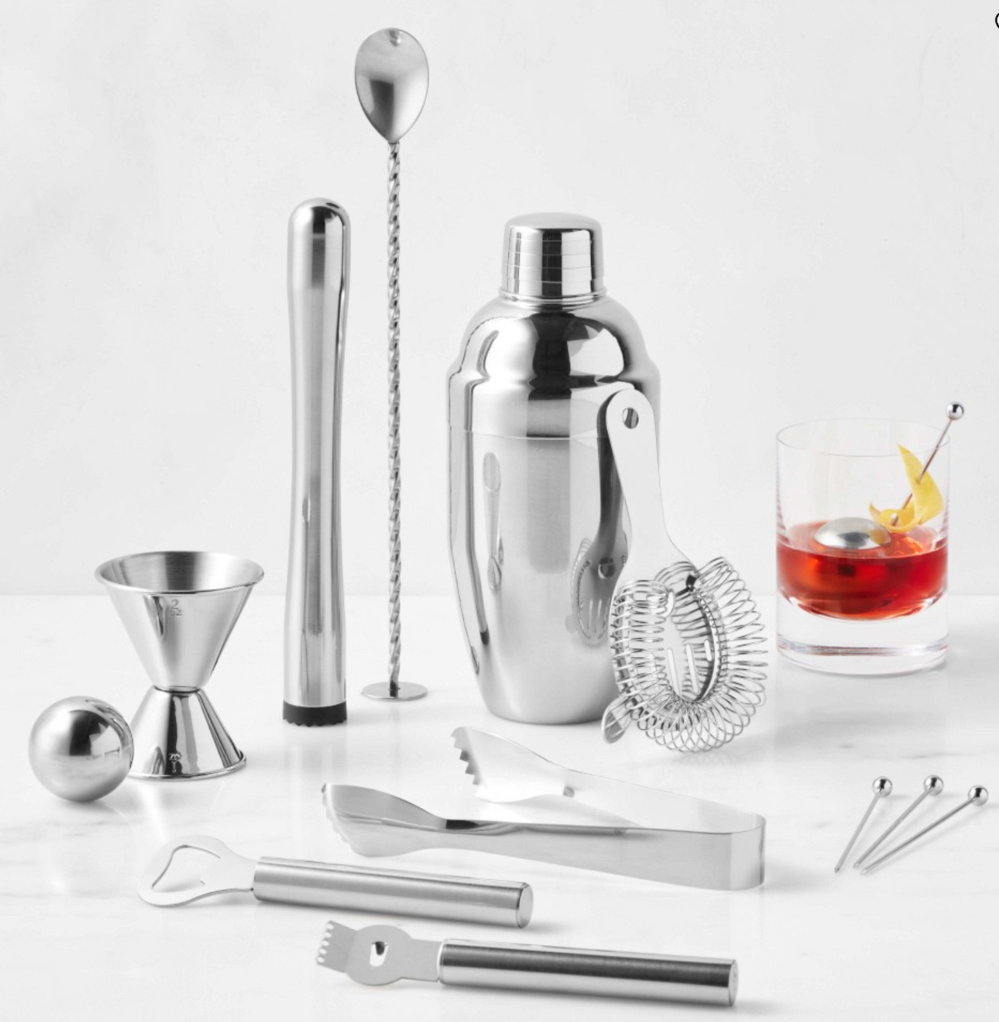Williams Sonoma Deluxe Boxed Bar Tool and Shaker