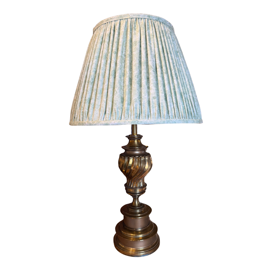 Tall Brass Lamp, Pair