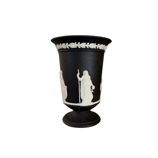 Antique Wedgewood Black Vase