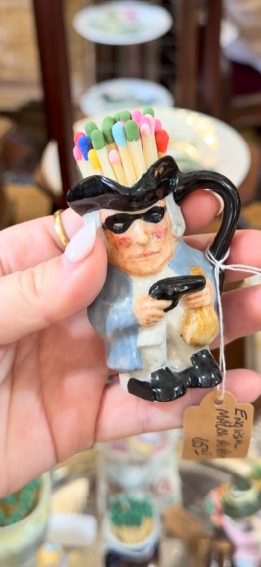 English Robber Match Holder