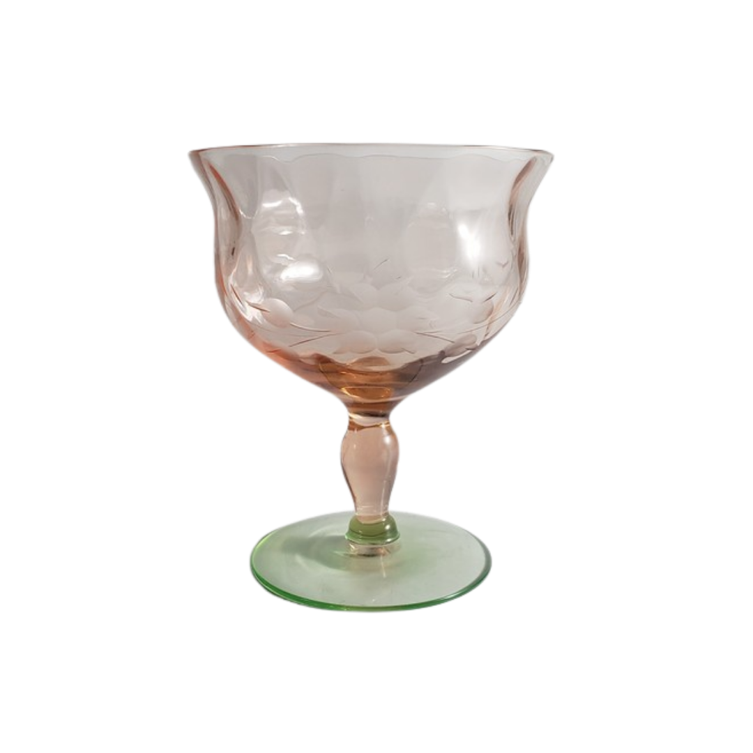 Pink & Green Coupes - Set of 4