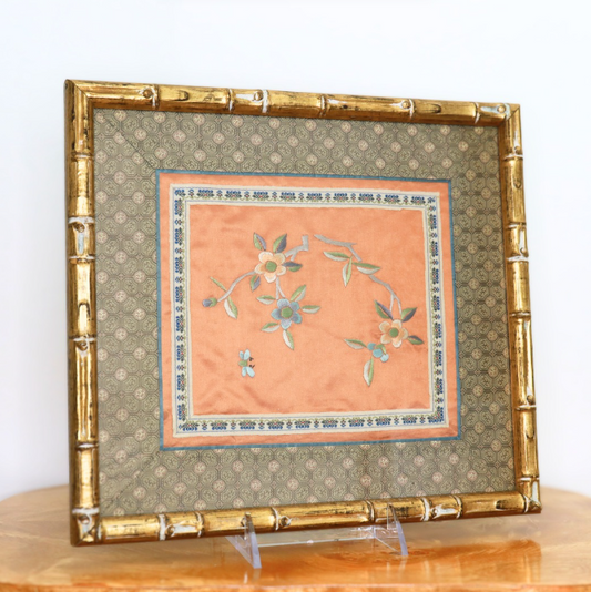 Framed Embroidered Silk