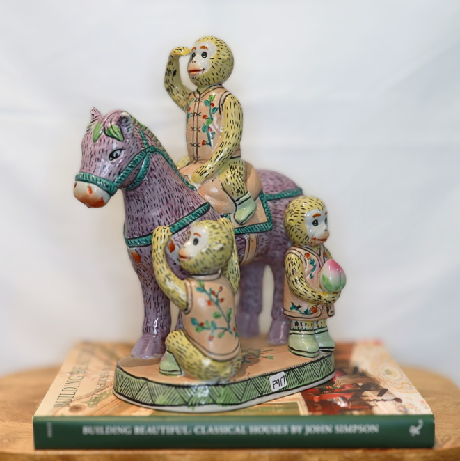 Monkeys on Purple Horse
