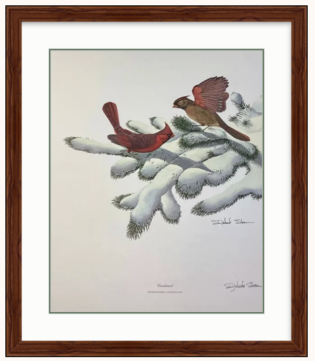 Vintage Print Book Page 4 - Framed