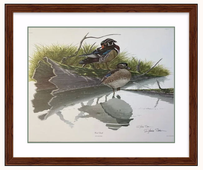 Vintage Print Book Page 22 - Framed