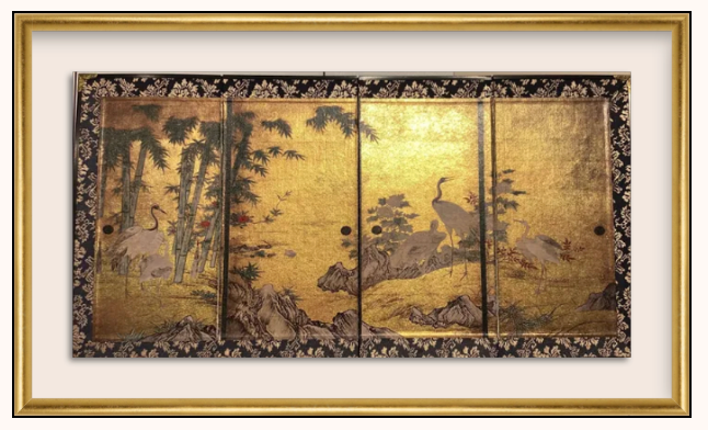 Small Asian Screen Framed
