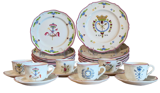 Vintage St Amand France French Revolution Dinner Set